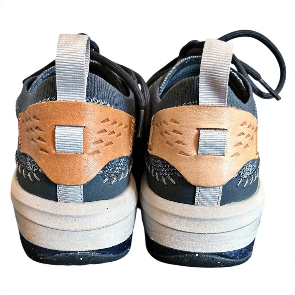 Merrell Gridway Loafer Mens 10.5 Gray Casual Lace Up Deck Shoes Boat Knit Vibram